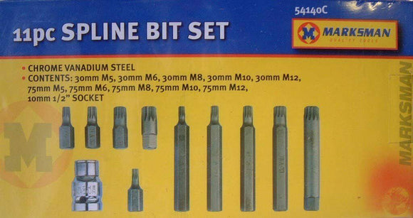 Marksman 11pc Spline Bit set-54140