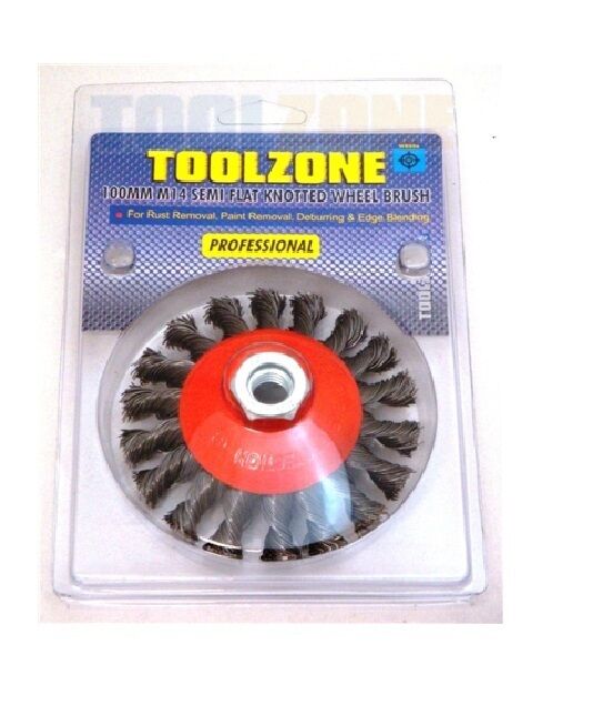 T/Z M14 100mm Prof Semi Flat Wire Wheel - WB006