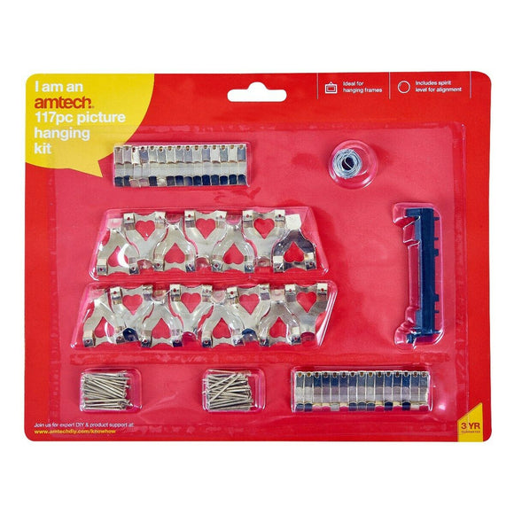 Amtech 117pc Picture Hanging Kit - S5165