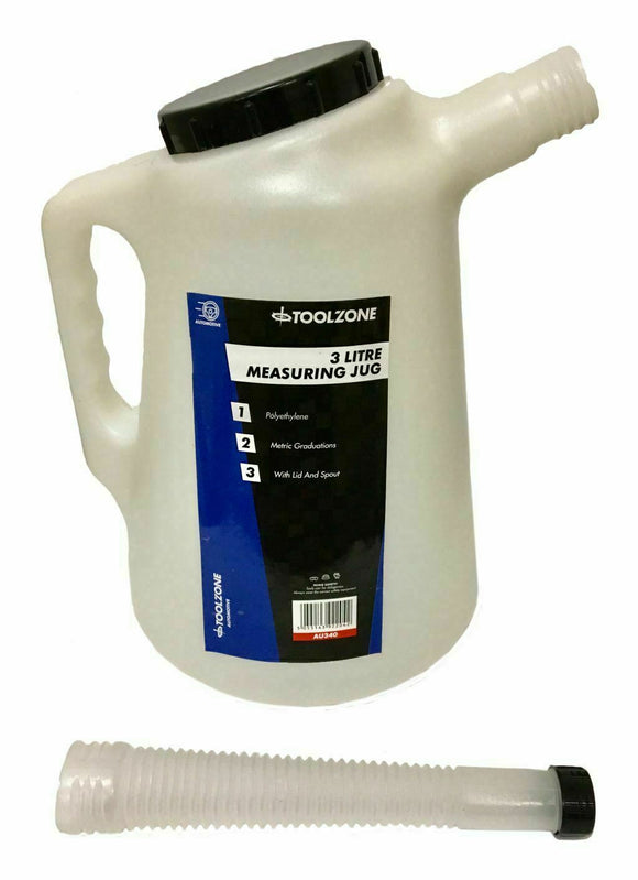 Toolzone 3L Plastic Jug And Spout - AU340