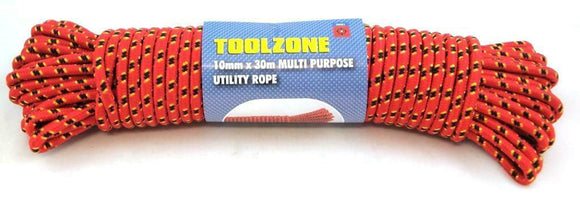 Toolzone 10mm X 30m Multipurpose Utility Rope - TD051