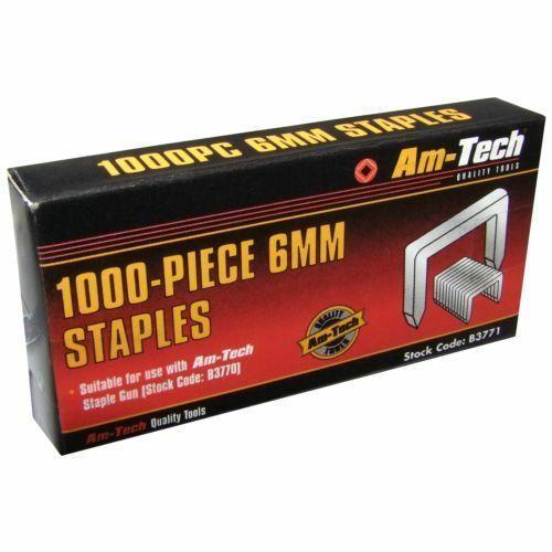 Am-tech 6mm x 1000pc Staple-B3771