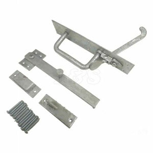 Parry 20/4L Medium Suffolk Latches - Long Thumb Piece Galvanised - 20/4LPP000GV