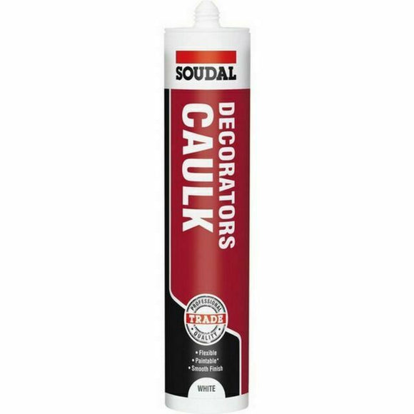 Soudal 290ml Decorators Caulk White - 121638