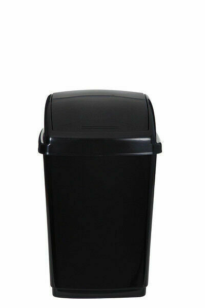 Whitefurze 50L Swing Bin Black - H10L46