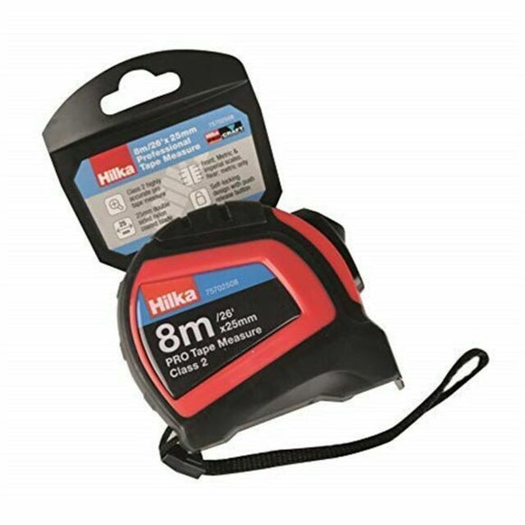 Hilka 8m/26ft x 25mm Professional Tape Measure - 75702508