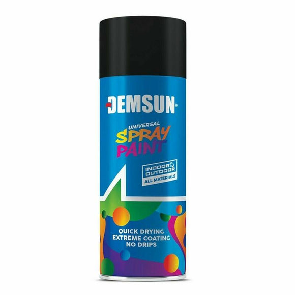 Demsun Spray Paint Matte Black 200ml RAL9005 - DS07102