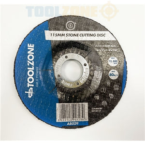 Toolzone 41/2 Stone Cutting Disc Dep. Centre - AB029