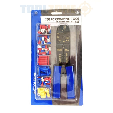 Toolzone 101pc Crimping Tool & Terminal Set - PL262