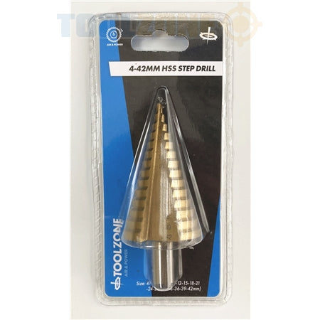 Toolzone 4-42mm Hss 4341 Step Drill 14 Steps - DR037