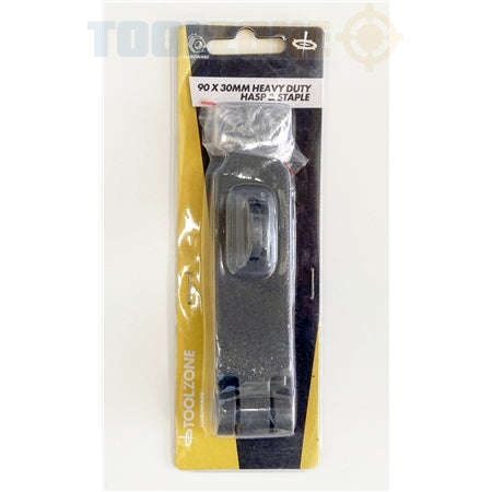 Toolzone 1-1/8 X 3.5 Cast Iron Hasp and Stapl - LK085