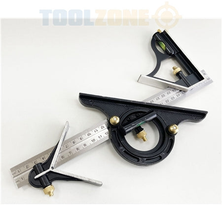 Toolzone 12 Combi. Square & Protractor - WW017