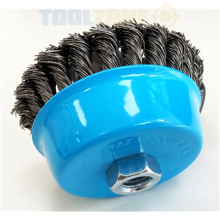 Toolzone M14 4 Twist Knot Wire Cup Brush - WB002