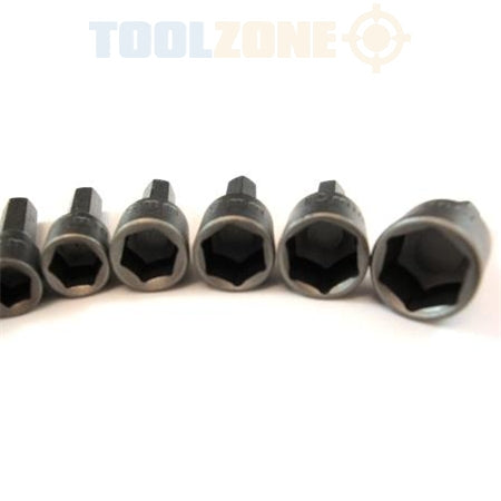 Toolzone 8 Pc 1/4 Hex Shank Nut Drivers - SD242
