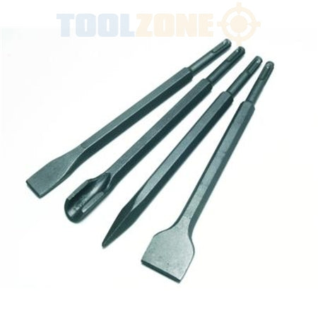 Toolzone 4pc SDS Chisel and Gouge Set - DR129