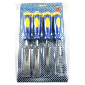 Toolzone 4PC Quality Chisels Red/Black HDL - WW041