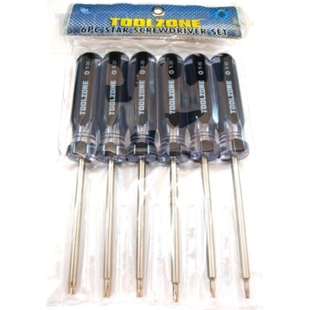 Toolzone 6pc Star Screwdriver Set CRV - SD292