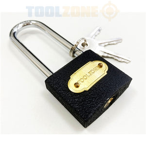 T/zone38mm Long Shank Iron Padlock - LK031