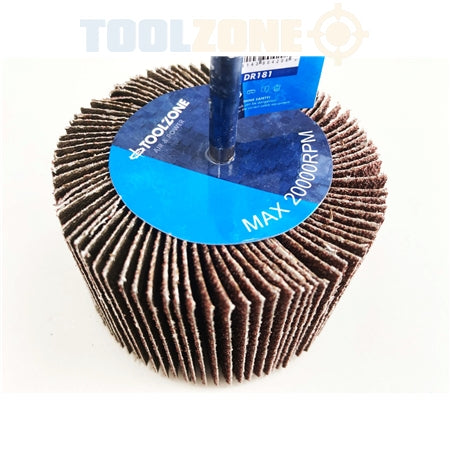Toolzone 80 x 50 x 60G Flap Wheel For Drill - DR181