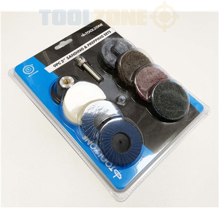 Toolzone 9pc 2sanding and prepping set-AB159