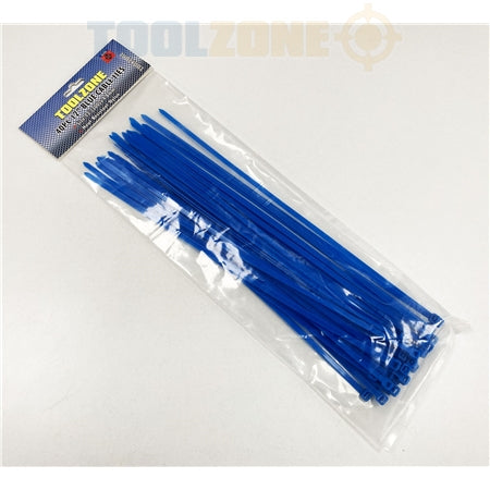 Toolzone 40pc 12 Blue Cable Ties - EL125