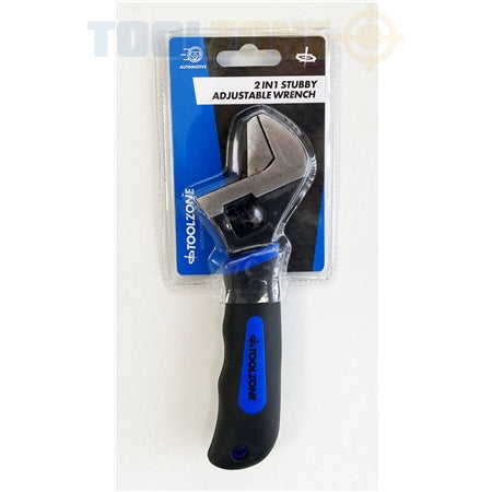 Toolzone 2 In 1 Stubby Adjustable Spanner - SP181