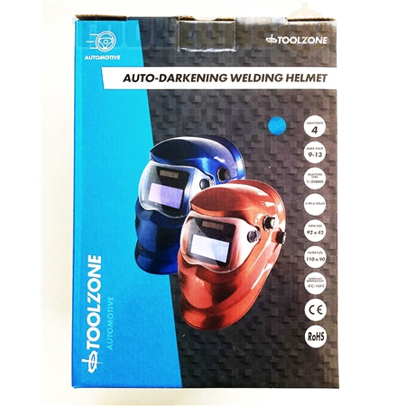 Toolzone Blue Auto Darkening Welders Helmet - WH010B