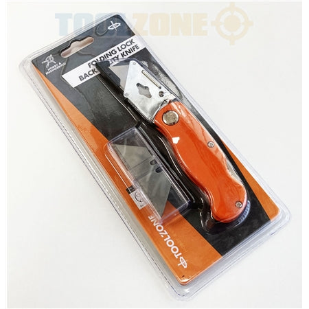 Toolzone Folding Lock Back Utility Knife - KN076