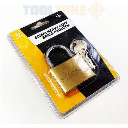 Toolzone 50mm HD Brass Padlock - LK017