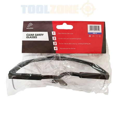 Toolzone Clear Safety Glasses - SF012