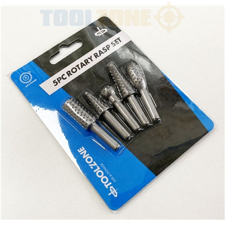 Toolzone 5pc Rotary Rasp Set - DR184