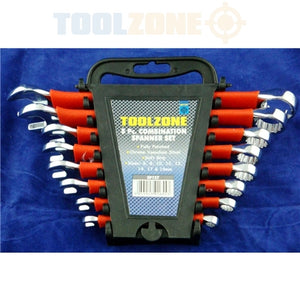 Toolzone 8pc Soft Grip CRV Combination Spanner Set- SP127