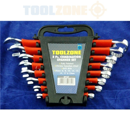 Toolzone 8pc Soft Grip CRV Combination Spanner Set- SP127