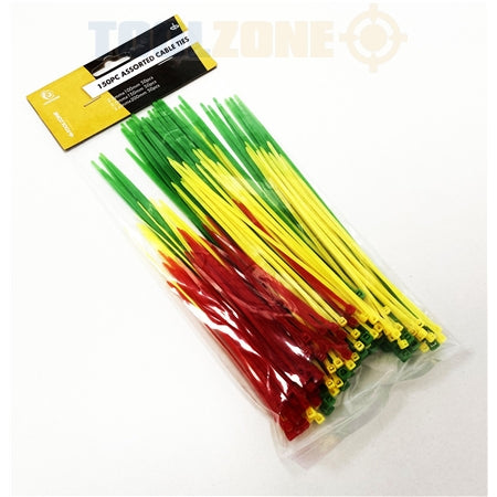 Toolzone 150 Pc Assorted Cable Ties - EL077
