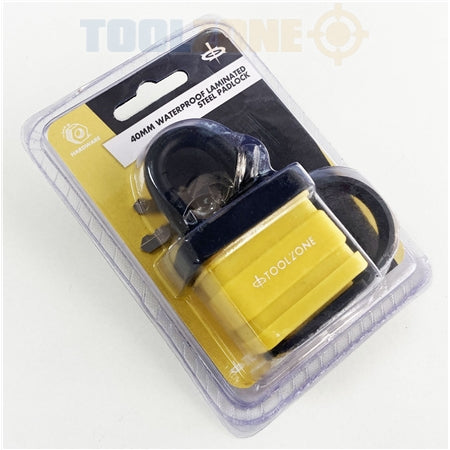 Toolzone 40mm Laminated Waterproof Padlock - LK100