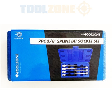 Toolzone 7pc 3/8 Spline  socket 110mm - SD080