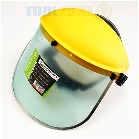 Toolzone  Yellow Clear Safety Visor - SF013