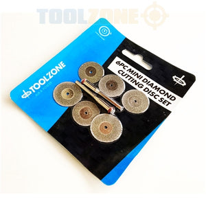 Toolzone 6pc Mini Diamond Cutting Discs - HB263