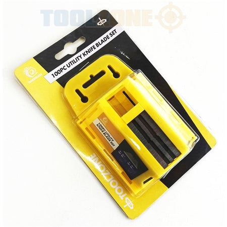 Toolzone 100pc HD Utility Knife Blade In Disp - KN053
