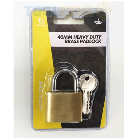 Toolzone 40mm HD Brass Padlock - LK016