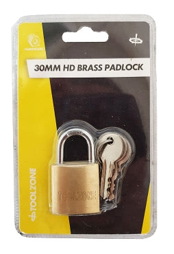 Toolzone 30mm HD Brass Padlock - LK015