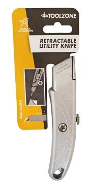 Toolzone Self Retracting Utility Knife-KN017