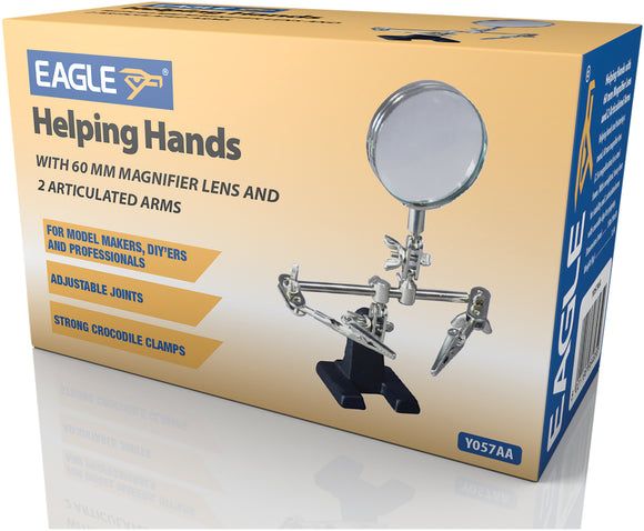 Eagle Helping Hands with 60 mm Magnifier Lens and 2 Articulated Arms-Y057AA